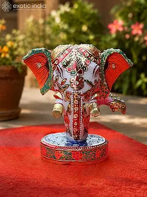 6" Lord Ganesha Marble Idol for Home Decor and Worship