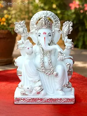 18" Lord Ganesha Marble Statue