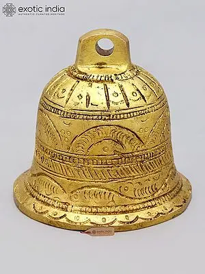 3'' Handcrafted Brass Hanging Bell