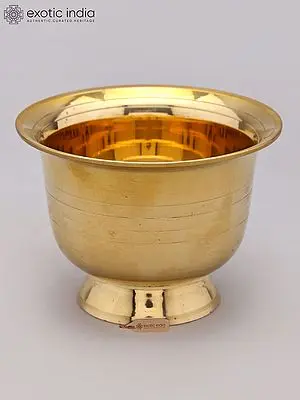 Small Traditional Brass Puja Bowl for Rituals