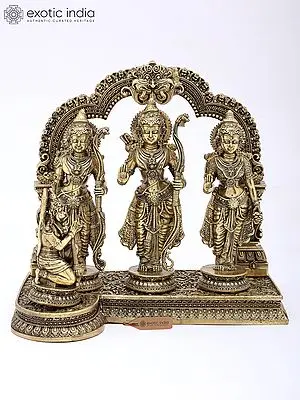 7" Small Superfine Shri Ram Darbar Brass Statue