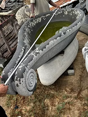 100" Large Granite Pair Of Diyas for Puja
