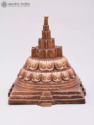 3" Small Superfine Bronze Maha Meru Shri Yantra