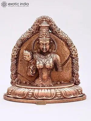3" Small Superfine Sri Kanaka Mahalakshmi Handcrafted Bronze Statue