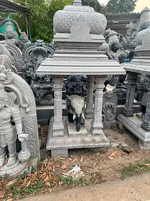 60" Granite Temple Altar Sculpture