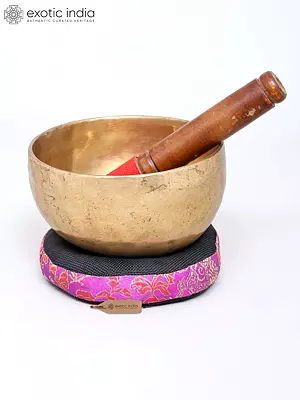 5" Himalayan Sound Healing Bowl with Cushion & Wooden Mallet