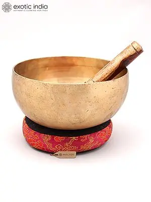 8" Himalayan Singing Bowl with Cushion & Wooden Striker