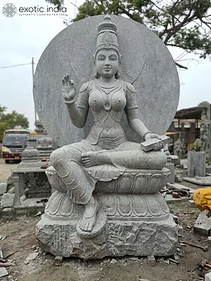 Granite Stone Sculpture of Goddess Para (108" Large)