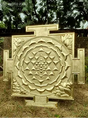 72 Inch Large Brass Shri Yantra