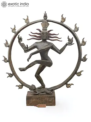 32" Large Nataraja - Dancing Lord Shiva | Modern Art Bronze Sculpture