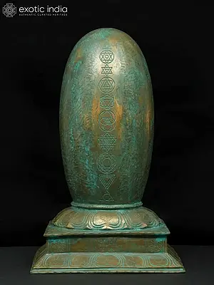 12" Bronze Shivalinga Statue