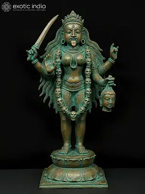 20" Standing Goddess Kali | Bronze Statue