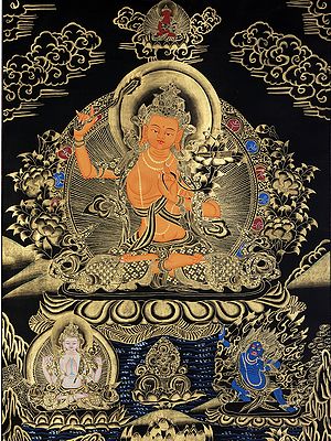 Tibetan Buddhist Deity  Manjushri - Bodhisattva of Transcendent Wisdom