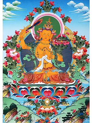 The Spirit of Enlightenment - Superfine Tibetan Buddhist Deity Manjushri