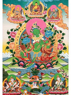 Large Size The Savior Goddess Green Tara (Tibetan Buddhist)