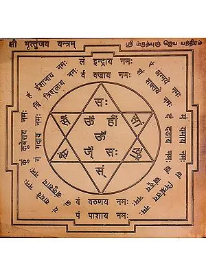 ஸ்ரீ ம்ருத்யுஞ்ஜெய யந்திரம் (श्री मृत्तुंजय यन्त्रम् ): Shri Maha Mrityunjaya Yantra