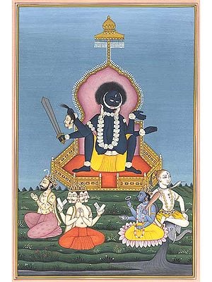 Goddess Kali in the Birth-Giving Posture