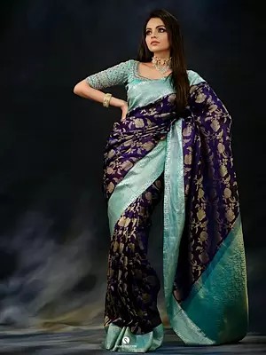 Opulent Jacquard Masterwork Soft Lichi Silk Saree Lavish Rich Pallu Ethnic Festive Party Sophisticated Wear