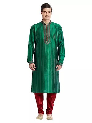 Elegant Black Kurta Set for Men | Festive & Wedding Attire