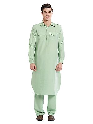Men's Cotton Kurta Pajama Set - Comfortable Traditional Attire