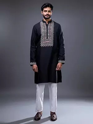 Elegant Silk Kurta Pajama Set for Men - Perfect for Celebrations