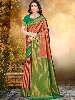 Designer Silk Woven Work Saree With Blouse For Casual Occasion