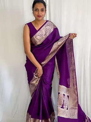 Jacquard Work Banarasi Soft Lichi Silk Saree With Beautiful Rich Pallu For Festival Occasion