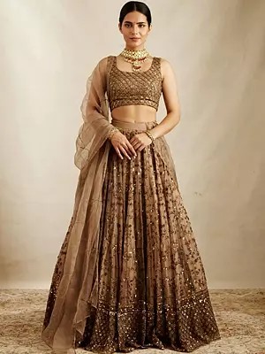 Soft Net Stunning Embroidery And Sequins Work Festive Wear Lehenga Choli With Dupatta