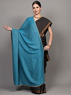 Plain Reversible Semi-Cashmere Shawl from Amritsar
