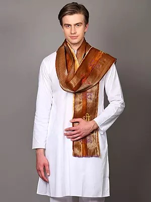Embroidered Jai Shree Shyam Prayer Scarf