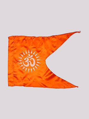 Bhagwa Hindu Religious Om Dhwaj (Flag)