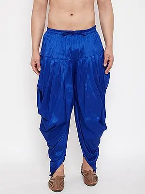 Silk Blend Cowl Style Dhoti For Men (Ready To Wear)