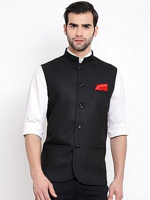 Cotton Silk Ethnic Modi Jacket for Men
