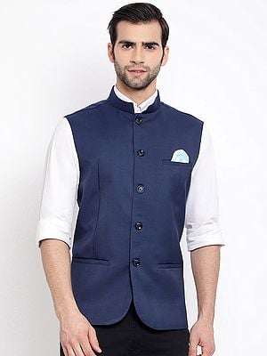 Cotton Silk Ethnic Modi Jacket for Men