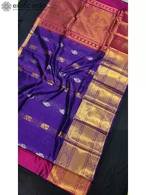 Gadwal Pattu Handwoven Silk Saree With Blouse