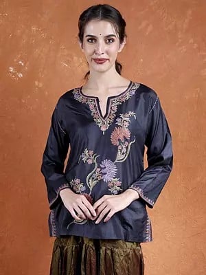 Buy Eid Full Sleeve Collar Neck Indian Kurti Tunic Online for Women in USA