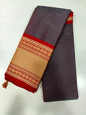 Paisley Butti Border Narayanpet Siko Saree For Lady