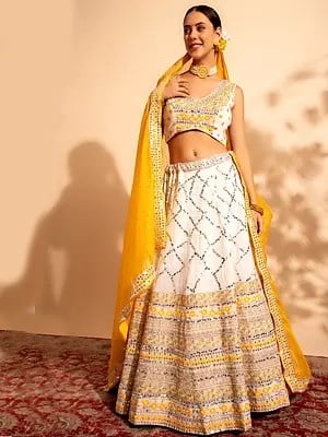 Lehenga Choli With Dupatta Pure Georgett