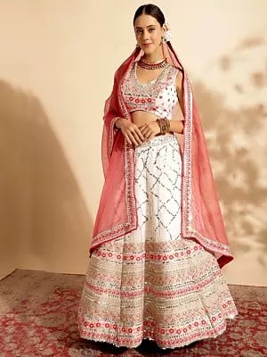 Designer Pure Georgett Lehenga Choli With Dupatta