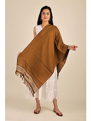 Handwoven Pure Wool Stole From Uttarakhand (Trishulii - A Community-Owned Producer Company)