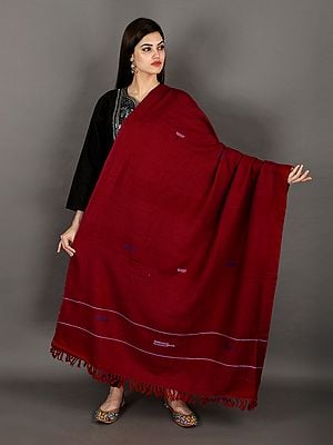 Handwoven Pure Wool Shawl From Uttarakhand (Trishulii - A Community-Owned Producer Company)