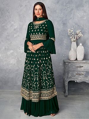 Designer Salwar-Kameez Party Wear Suit With Heavy Embroidery