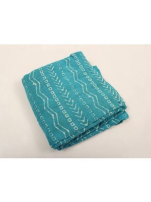Coarse Jute Fabric with Tie Dye Pattern