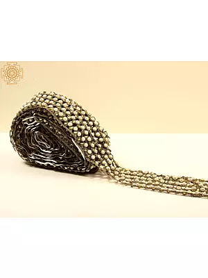 Heavy Nakshi Border with Beads Pearl Embellishment and Cut Work