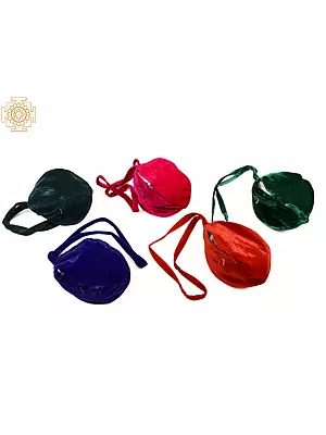 Multicolor Velvet ISKCON Gaumukhi Mala Japa Bag for Mantra Jaap & Meditation by BLISS Vrindavan