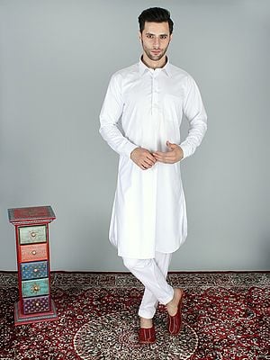 Pure Cotton Pathani Kurta Pajama Set