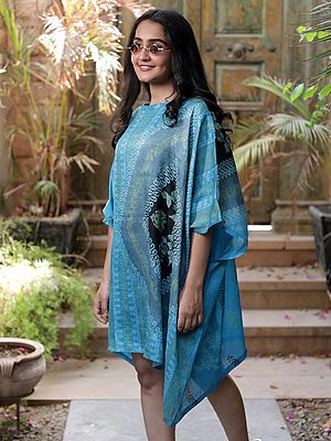 Assorted Vintage Pure Silk Box Dress from Jodhpur