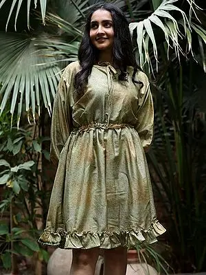 Assorted Vintage Pure Silk Vaccay Dress From Jodhpur