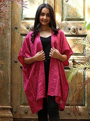 Assorted Vintage Pure Silk Box Kimono From Jodhpur