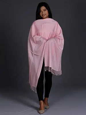 Plain Pashmina Silk Woven Stole from Nepal